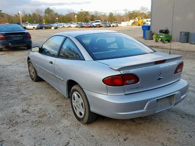 1G1JS124027474554 - 2002 CHEVROLET CAVALIER L GRAY photo 3