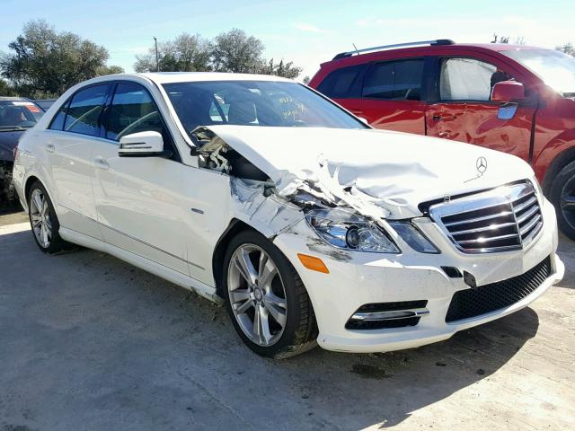 WDDHF5KB1CA534951 - 2012 MERCEDES-BENZ E 350 WHITE photo 1