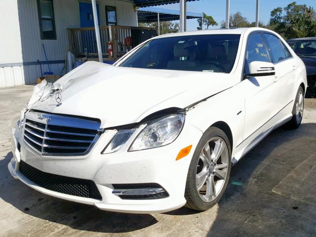 WDDHF5KB1CA534951 - 2012 MERCEDES-BENZ E 350 WHITE photo 2