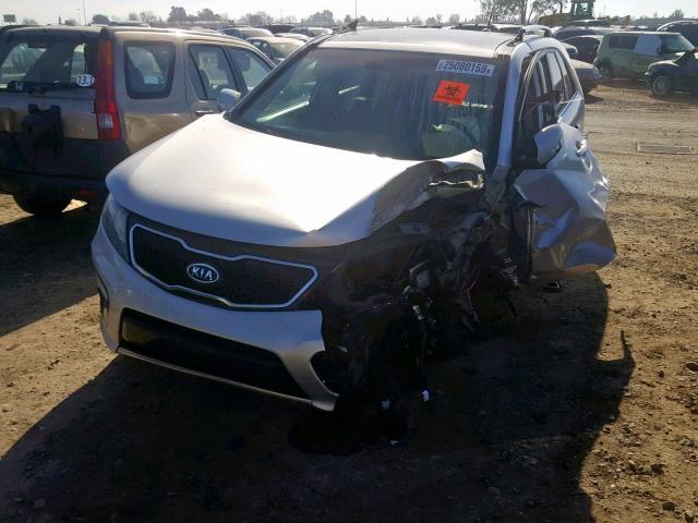 5XYKWDA29DG391664 - 2013 KIA SORENTO SX SILVER photo 2