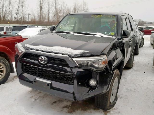 JTEBU5JR3G5299516 - 2016 TOYOTA 4RUNNER SR Czarny zdjęcie 2