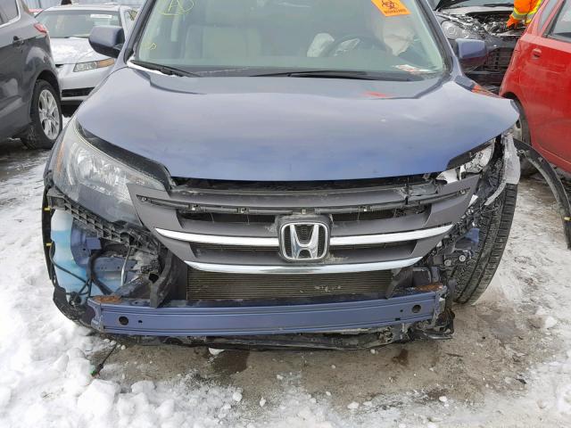 2HKRM4H97CH117622 - 2012 HONDA CR-V TOURI BLUE photo 9