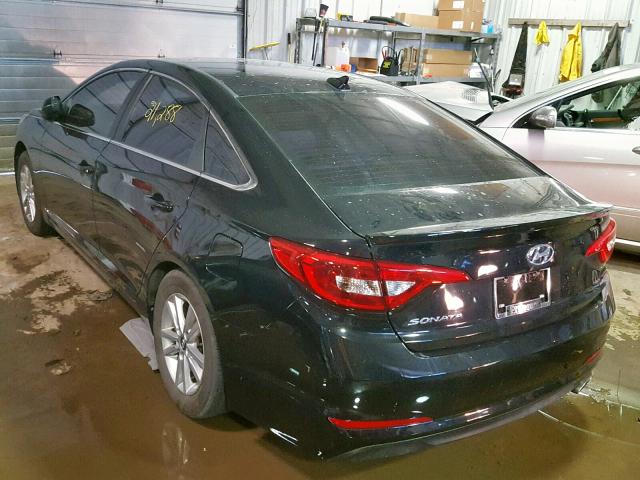 5NPE24AF0HH589107 - 2017 HYUNDAI SONATA SE BLACK photo 3