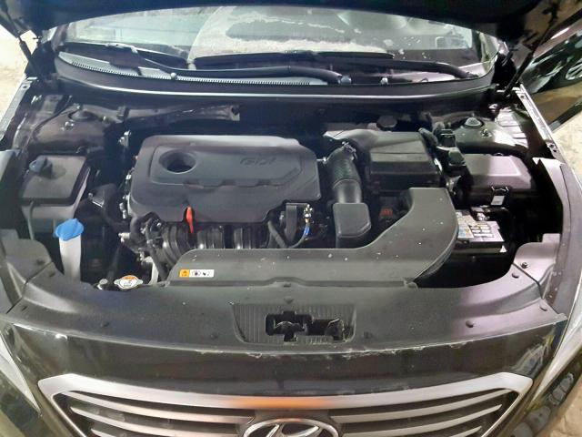 5NPE24AF0HH589107 - 2017 HYUNDAI SONATA SE BLACK photo 7