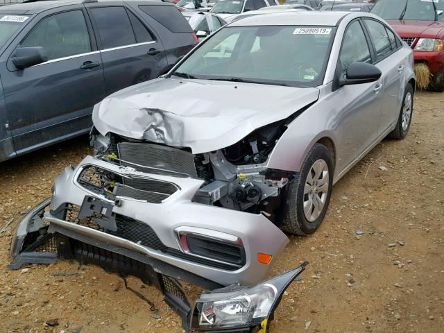 1G1PA5SH9F7236859 - 2015 CHEVROLET CRUZE LS SILVER photo 2