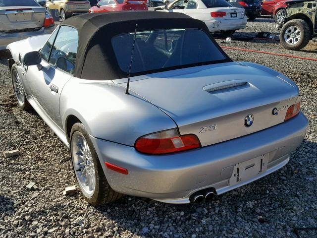 WBACN53451LL46617 - 2001 BMW Z3 3.0 SILVER photo 3