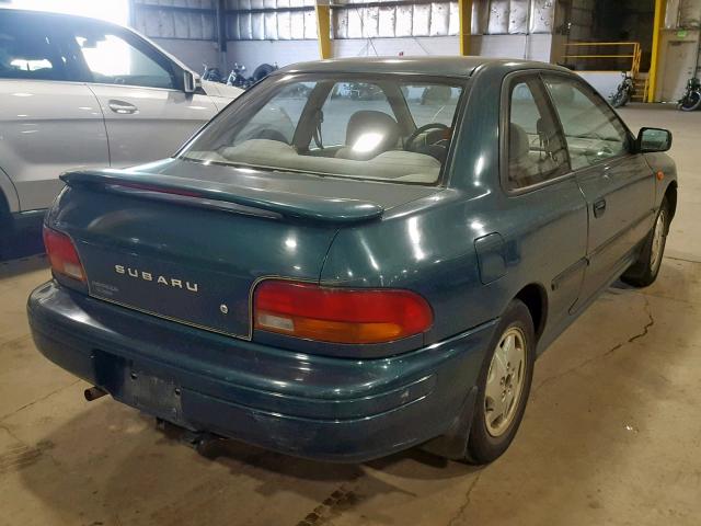 JF1GM2359SG414867 - 1995 SUBARU IMPREZA L GREEN photo 4