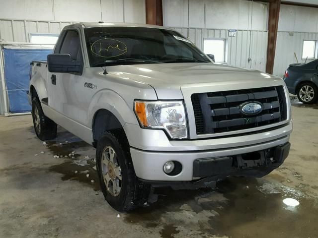 1FTRF02WX9KB95419 - 2009 FORD F150 GRAY photo 1