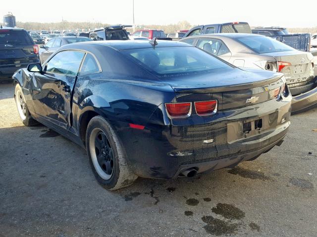 2G1FA1E38C9117117 - 2012 CHEVROLET CAMARO LS BLACK photo 3