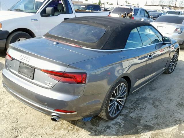 WAUYNGF51JN003751 - 2018 AUDI A5 PREMIUM GRAY photo 4