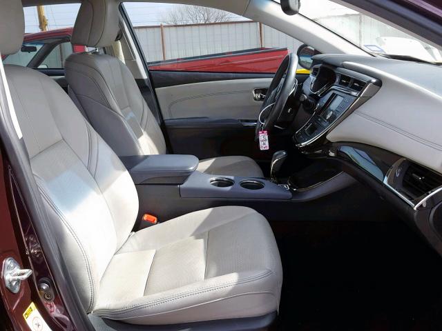 4T1BK1EB6EU112719 - 2014 TOYOTA AVALON BAS BURGUNDY photo 5