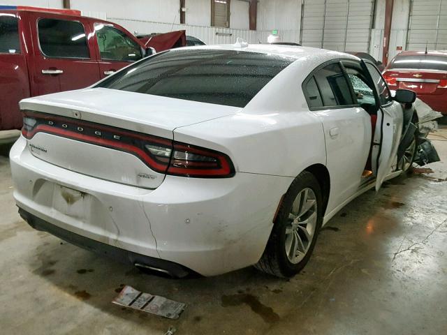 2C3CDXHGXGH140630 - 2016 DODGE CHARGER SX WHITE photo 4