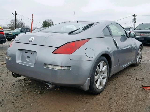 JN1AZ34E94T051232 - 2004 NISSAN 350Z COUPE GRAY photo 4