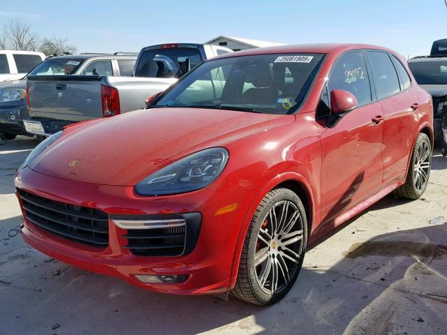 WP1AD2A28GLA81325 - 2016 PORSCHE CAYENNE GT RED photo 2