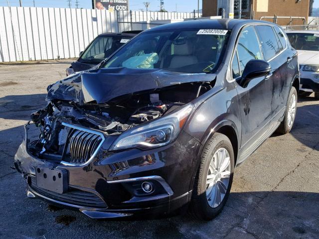 LRBFXBSA6JD023752 - 2018 BUICK ENVISION P BLACK photo 2