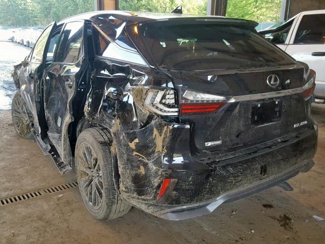 2T2BGMCA5JC024815 - 2018 LEXUS RX 450H BLACK photo 3