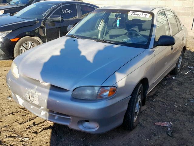 KMHVF24N1XU585420 - 1999 HYUNDAI ACCENT GL GRAY photo 2