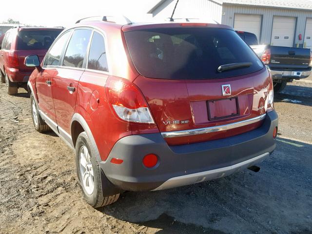3GSCL33P49S551167 - 2009 SATURN VUE XE RED photo 3