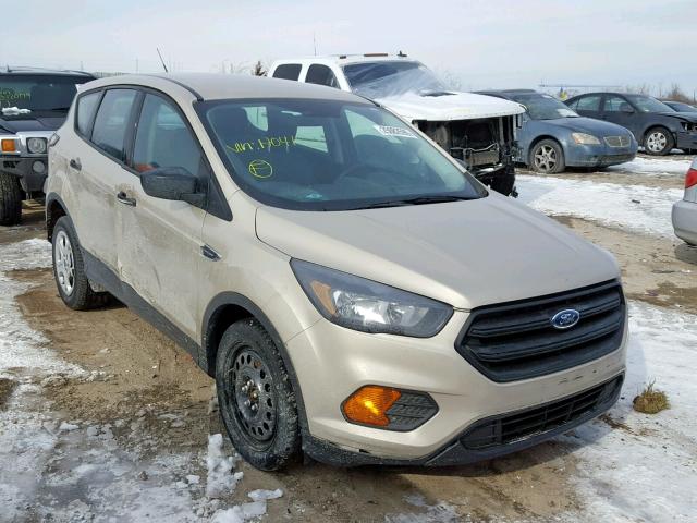 1FMCU0F72JUA04157 - 2018 FORD ESCAPE S BEIGE photo 1