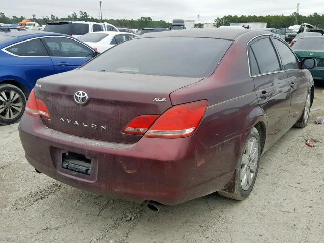 4T1BK36B46U111130 - 2006 TOYOTA AVALON MAROON photo 4