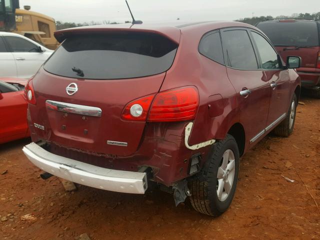 JN8AS5MT1CW278850 - 2012 NISSAN ROGUE S RED photo 4
