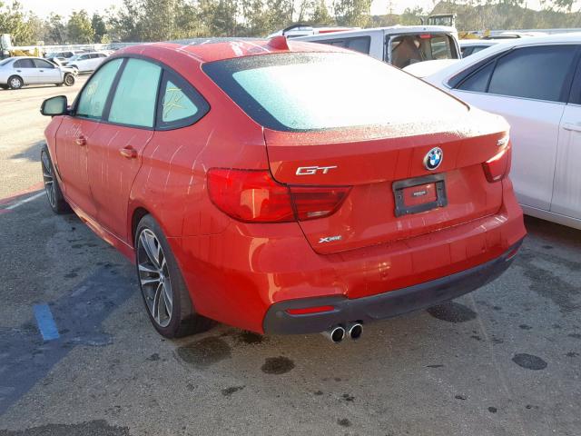 WBA8Z9C33HG453516 - 2017 BMW 330 XIGT RED photo 3