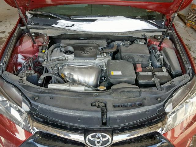 4T1BF1FK2FU993617 - 2015 TOYOTA CAMRY LE RED photo 7