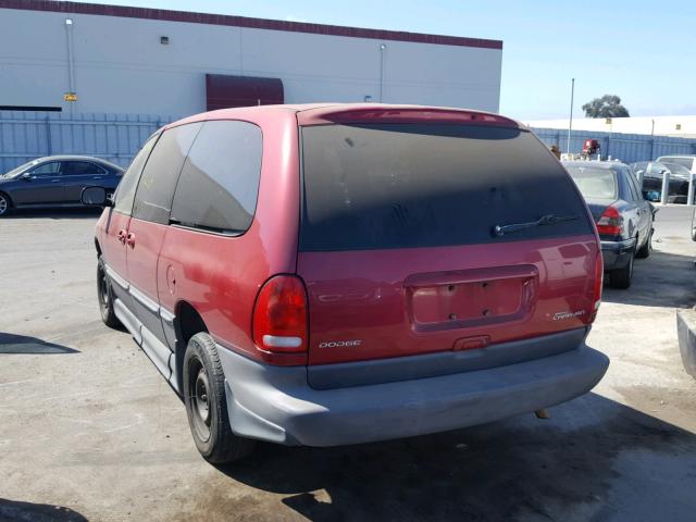 1B4GP54R7XB616323 - 1999 DODGE GRAND CARA RED photo 3