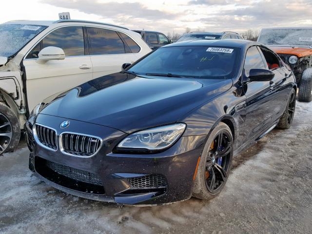 WBS6E9C5XJG808235 - 2018 BMW M6 GRAN CO BLACK photo 2