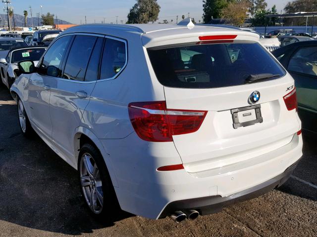 5UXWX9C59E0D30312 - 2014 BMW X3 XDRIVE2 WHITE photo 3