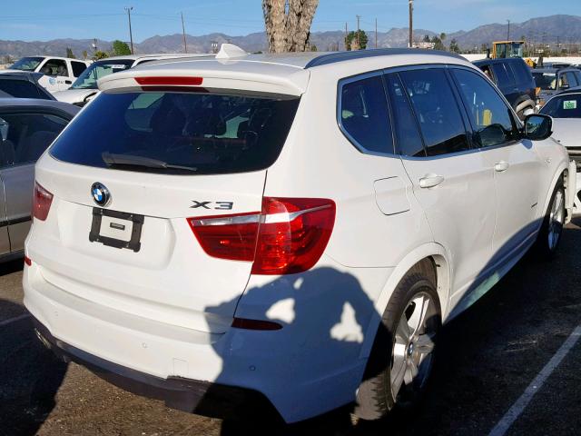 5UXWX9C59E0D30312 - 2014 BMW X3 XDRIVE2 WHITE photo 4