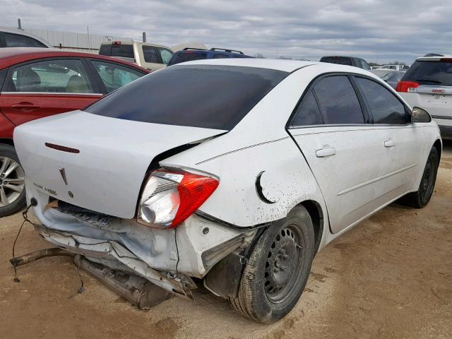 1G2ZA5EB6A4166842 - 2010 PONTIAC G6 WHITE photo 4