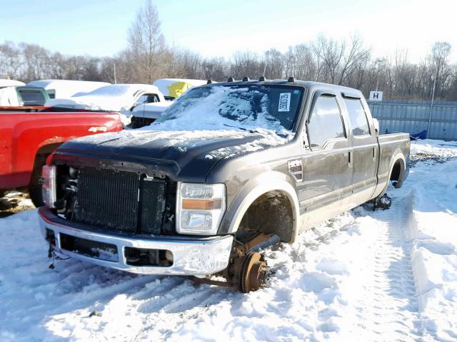 1FTWW31R88ED78279 - 2008 FORD F350 SRW S GRAY photo 2