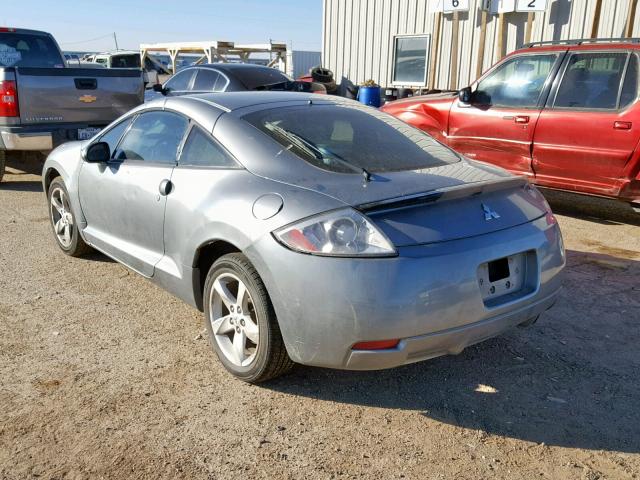 4A3AK24F27E009396 - 2007 MITSUBISHI ECLIPSE GS GRAY photo 3