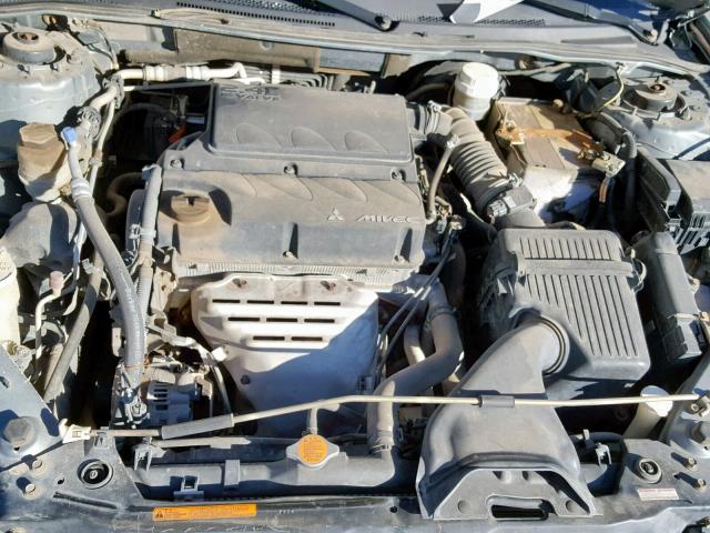 4A3AK24F27E009396 - 2007 MITSUBISHI ECLIPSE GS GRAY photo 7