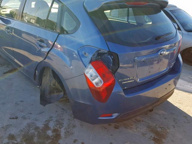 JF1GPAT61FG321843 - 2015 SUBARU IMPREZA SP BLUE photo 9