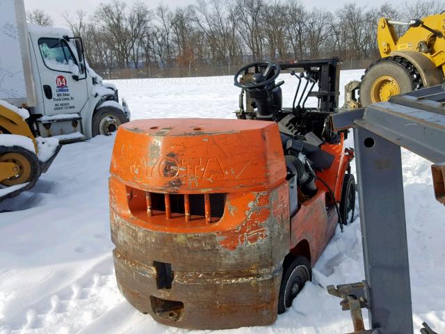 7FGCU2573862 - 2002 TOYOTA FORKLIFT ORANGE photo 4