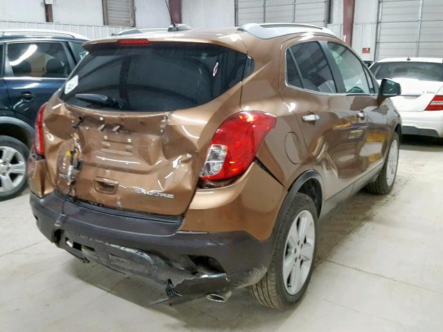 KL4CJASB2GB745467 - 2016 BUICK ENCORE BROWN photo 4