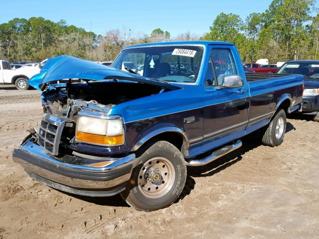 1FTEF15N2RNB35625 - 1994 FORD F150 BLUE photo 2