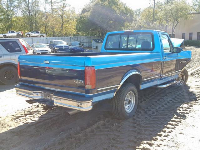 1FTEF15N2RNB35625 - 1994 FORD F150 BLUE photo 4