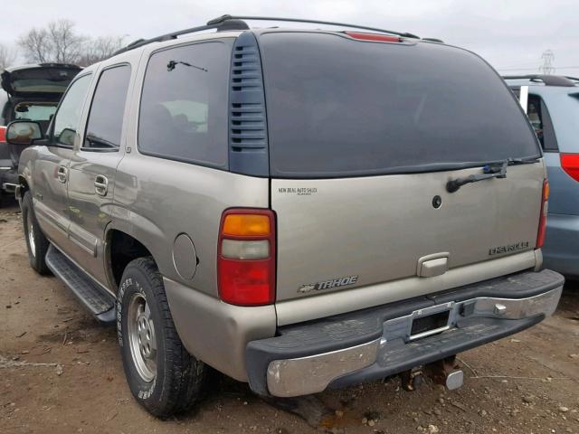 1GNEK13T2YJ112369 - 2000 CHEVROLET TAHOE K150 TAN photo 3