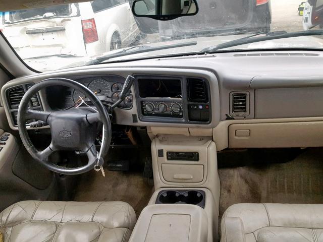 1GNEK13T2YJ112369 - 2000 CHEVROLET TAHOE K150 TAN photo 9