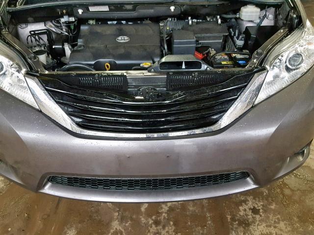 5TDKK3DC5BS167401 - 2011 TOYOTA SIENNA LE CHARCOAL photo 7