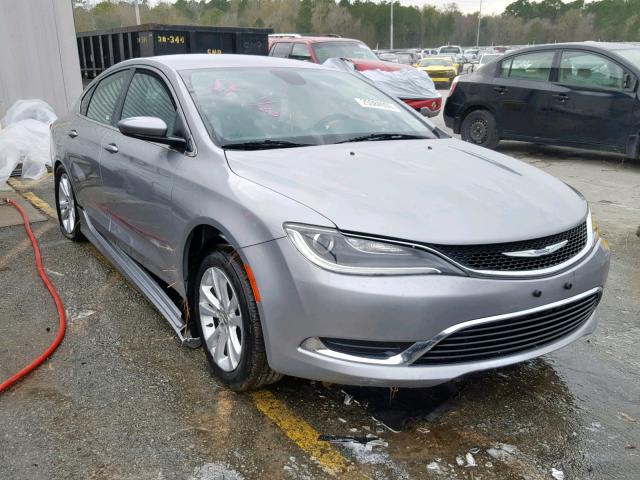 1C3CCCABXFN640349 - 2015 CHRYSLER 200 LIMITE SILVER photo 1