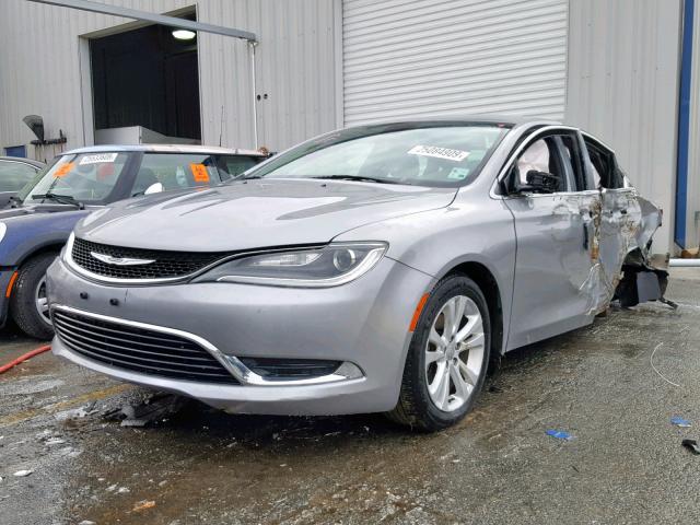 1C3CCCABXFN640349 - 2015 CHRYSLER 200 LIMITE SILVER photo 2