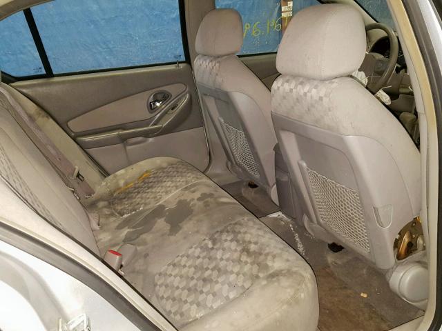 1G1ZT52875F310500 - 2005 CHEVROLET MALIBU LS ვერცხლისფერი ფოტო 6