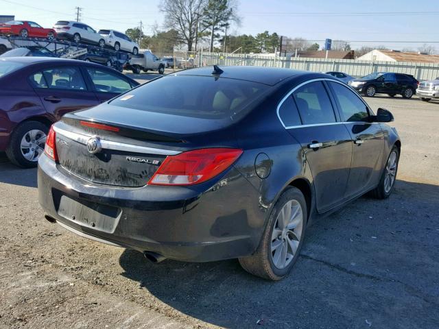 2G4GS5EV1D9119774 - 2013 BUICK REGAL PREM BLACK photo 4