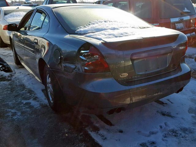 2G2WS522341373824 - 2004 PONTIAC GRAND PRIX GRAY photo 3