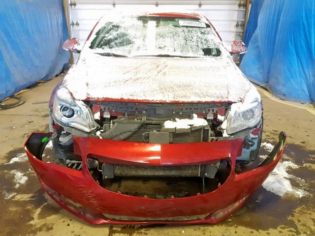 2G4GR5GXXE9199667 - 2014 BUICK REGAL PREM RED photo 9