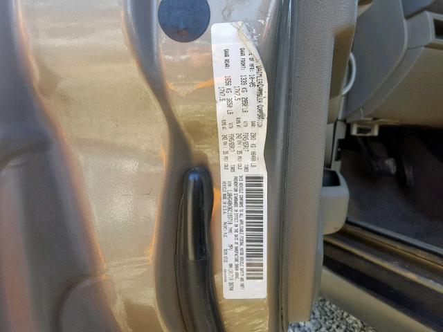 1J8HG48N36C193718 - 2006 JEEP COMMANDER BROWN photo 10